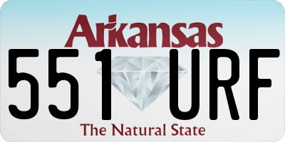 AR license plate 551URF
