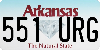 AR license plate 551URG