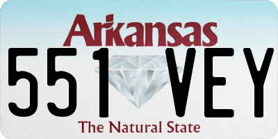 AR license plate 551VEY