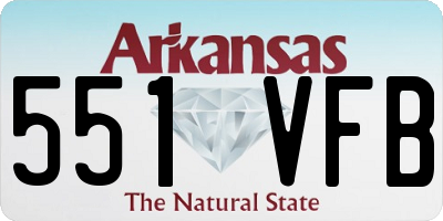 AR license plate 551VFB