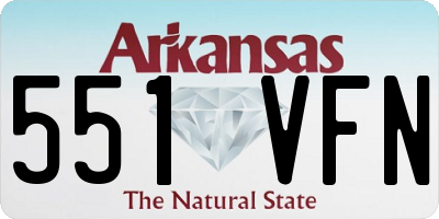 AR license plate 551VFN