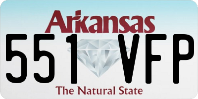 AR license plate 551VFP
