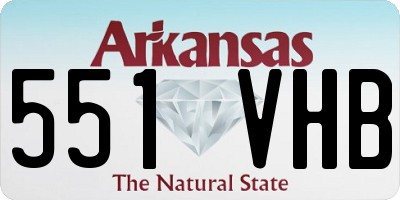 AR license plate 551VHB
