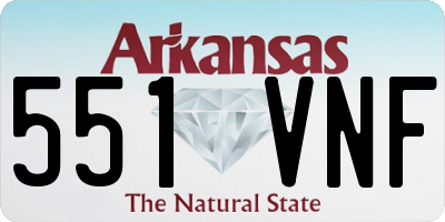 AR license plate 551VNF