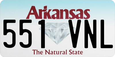 AR license plate 551VNL