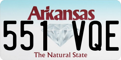 AR license plate 551VQE
