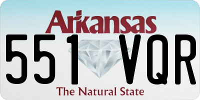 AR license plate 551VQR