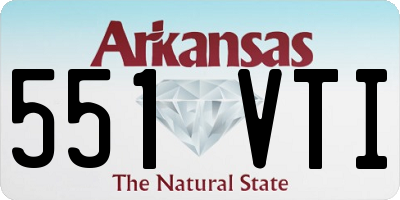 AR license plate 551VTI