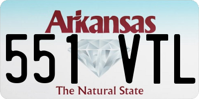 AR license plate 551VTL