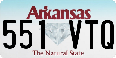 AR license plate 551VTQ