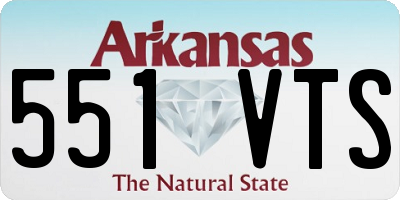 AR license plate 551VTS