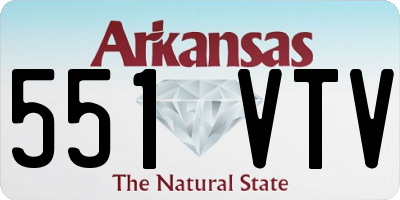 AR license plate 551VTV
