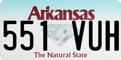 AR license plate 551VUH