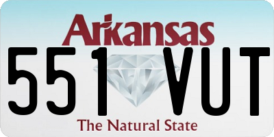 AR license plate 551VUT