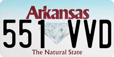 AR license plate 551VVD