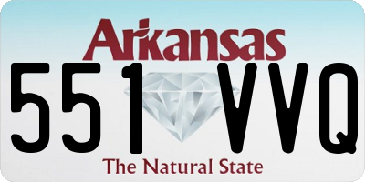 AR license plate 551VVQ