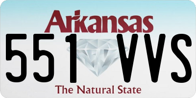 AR license plate 551VVS