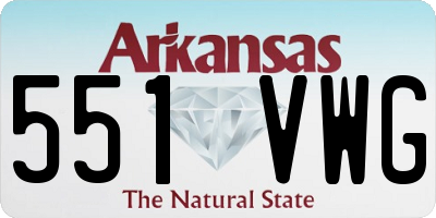 AR license plate 551VWG