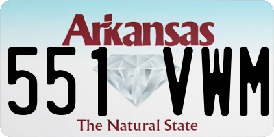 AR license plate 551VWM
