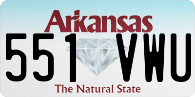 AR license plate 551VWU