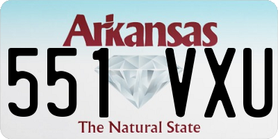 AR license plate 551VXU