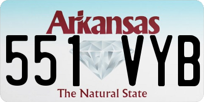 AR license plate 551VYB