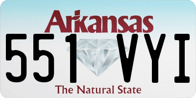 AR license plate 551VYI