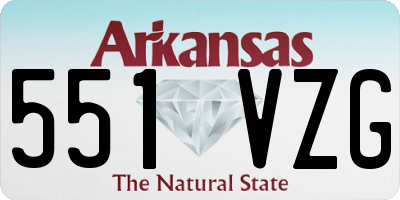 AR license plate 551VZG