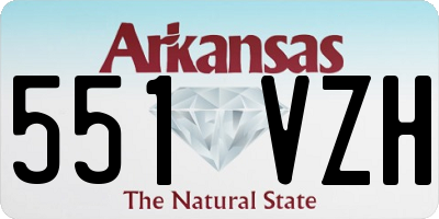 AR license plate 551VZH