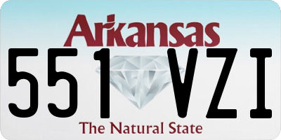 AR license plate 551VZI