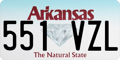 AR license plate 551VZL