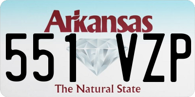AR license plate 551VZP