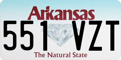 AR license plate 551VZT