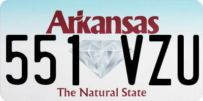 AR license plate 551VZU