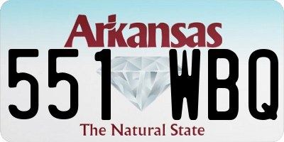 AR license plate 551WBQ