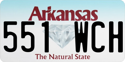 AR license plate 551WCH