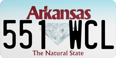 AR license plate 551WCL