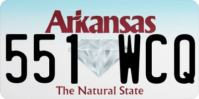 AR license plate 551WCQ