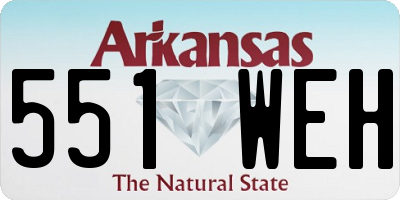 AR license plate 551WEH