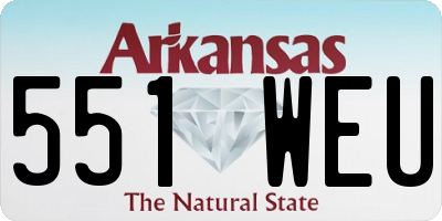 AR license plate 551WEU