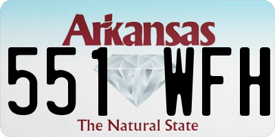 AR license plate 551WFH