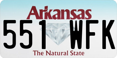 AR license plate 551WFK