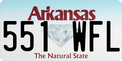 AR license plate 551WFL