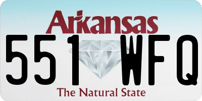 AR license plate 551WFQ
