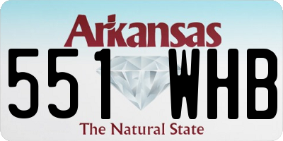 AR license plate 551WHB