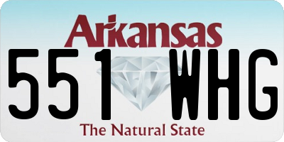 AR license plate 551WHG
