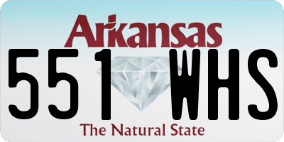 AR license plate 551WHS
