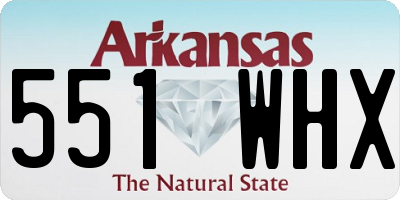 AR license plate 551WHX