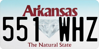 AR license plate 551WHZ