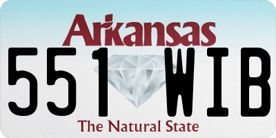 AR license plate 551WIB
